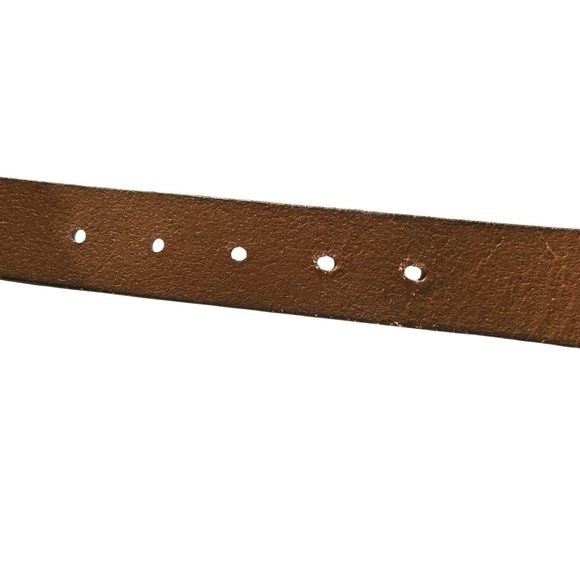Polo Ralph Lauren Women’s Brown Leather Roller Buckle Belt Size 32/80 - Picture 6 of 7